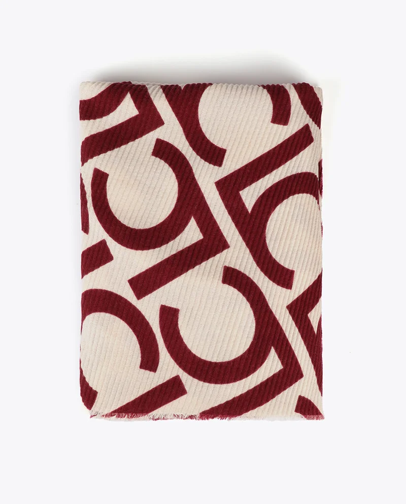 لولا كساديمونت Two-tone Pleated Scarf